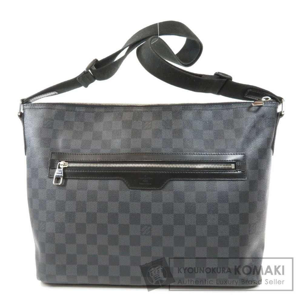 Louis Vuitton Mick Damier Graphite Black Shoulder Bag Canvas